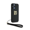 DKNY Wrist Strap Stock Logo - Etui iPhone 15 Pro Max (czarny) (DKHCP15XPBSWSK)
