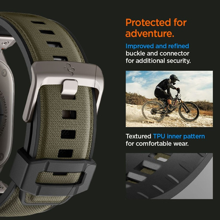 Spigen DuraPro Armor - Pasek do Apple Watch 44/45/46/49 mm (Military Green) (AMP09102)