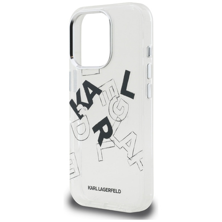 Karl Lagerfeld IML Sketched Graphic - Etui iPhone 16 Pro (przezroczysty) (KLHCP16LHMLGFCH)