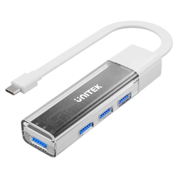 Unitek hub dwukierunkowy USB C/USB A 5Gbps, 4x USB A biały (H1319AWH01)
