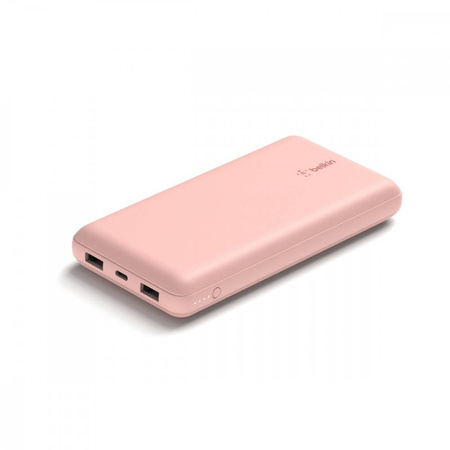 PowerBank 20 000mAh 15W USB-A/USB-C różowe złoto  (BPB012btRG)