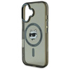 Karl Lagerfeld IML Metal Choupette Head MagSafe - Etui iPhone 16 (czarny) (KLHMP16SHLSCHK)