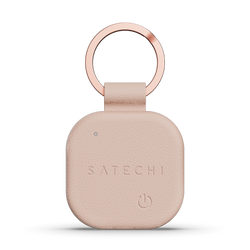 Satechi FindAll Keychain - brelok ze skóry wegańskiej z lokalizatorem kompatybilny z Apple Find My (desert rose) (ST-LKCFR)