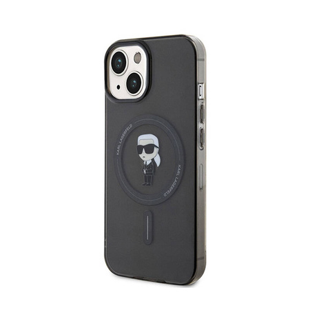 Karl Lagerfeld IML Ikonik MagSafe - Etui iPhone 15 (czarny) (KLHMP15SHFCKNOK)