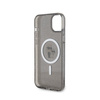 Karl Lagerfeld Karl & Choupette Glitter Magsafe - Etui iPhone 15 (czarny) (KLHMP15SHGKCNOK)