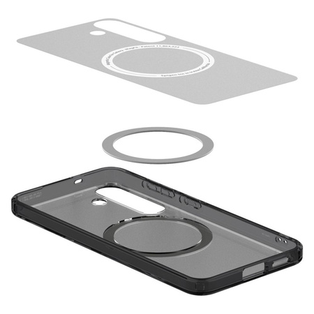 Spigen Ultra Hybrid Mag MagSafe - Etui do Samsung Galaxy S25 (Frost Black) (ACS09005)