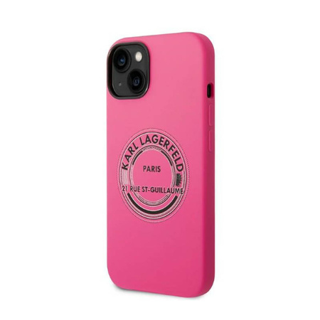Karl Lagerfeld Silicone RSG - Etui iPhone 14 Plus (różowy) (KLHCP14MSRSGRCF)