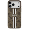 Guess 4G Printed Stripes MagSafe - Etui iPhone 17 Pro Max (brązowy) (GUHMP17XP4RPSW)