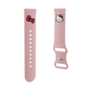 Hello Kitty Silicone Kitty Head - Pasek uniwersalny do smartwatcha 22 mm (różowy) (HKUWLSCHBLP)