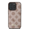 Guess Peony Script MagSafe - Etui iPhone 16 Pro (brązowy) (GUHMP16LPGPYSW)