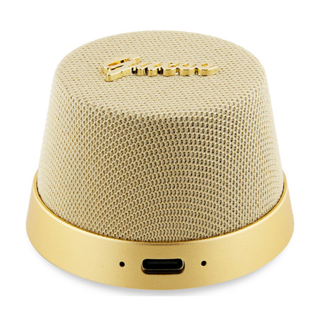 Guess Magnetic Script Metal Logo - Głośnik Bluetooth V5.3 (złoty) (GUWSC3ALSMD)