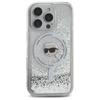 Karl Lagerfeld Liquid Glitter Karl Head MagSafe - Etui iPhone 16 Pro (przezroczysty) (KLHMP16LLGKISGH)