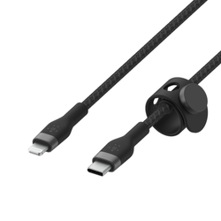 Belkin Kabel pleciony z USB-C na Lightning 3m czarny (CAA011BT3MBK)