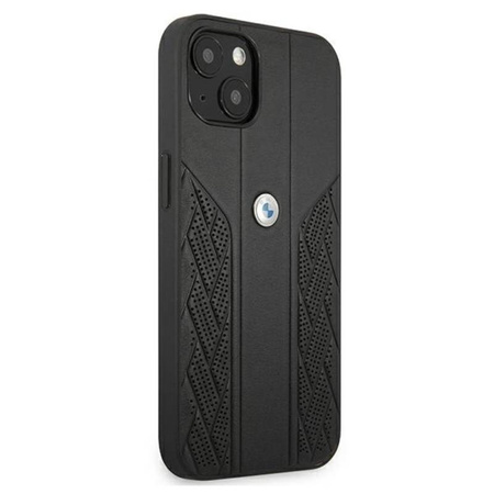 BMW Leather Curve Perforate HC - Etui iPhone 13 mini (czarny) (BMHCP13SRSPPK)