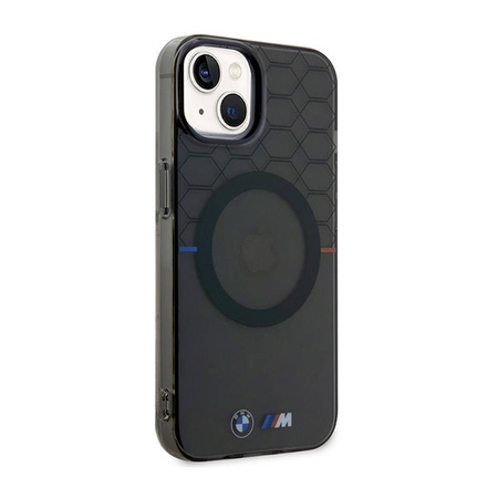 BMW Pattern MagSafe - Etui iPhone 14 Plus (Szary) (BMHMP14MHGPK)
