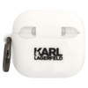 Karl Lagerfeld 3D Silicone NFT - Etui AirPods 4 (biały) (KLA4RUNIKH)