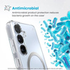Speck Presidio Perfect-Clear Magnet - Etui Samsung Galaxy S25+ / S24+ MagSafe (Clear / Chrome Finish / Serene Silver) (150885-3199)