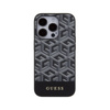 Guess GCube Stripes MagSafe - Etui iPhone 15 Pro (czarny) (GUHMP15LHGCFSEK)
