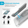 Speck Presidio Perfect-Clear Grip ClickLock & MagSafe - Etui iPhone 16 Plus (Clear / Chrome Finish / Serene Silver) (150716-3199)