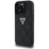 Guess Hot Stamp 4G Pattern Triangle Metal Logo - Etui do iPhone 16 Pro Max (czarny) (GUHCP16XPGP4STRK)