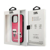 Karl Lagerfeld PU Leather Karl & Choupette Embossed - Etui iPhone 13 Pro (fuksja) (KLHCP13LPCUSKCP)