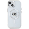 Karl Lagerfeld IML Metal Karl Head MagSafe - Etui do iPhone 15 (biały) (KLHMP15SHLSKIH)