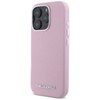 Karl Lagerfeld Saffiano Full Wrapped Elongated Metal Logo MagSafe - Etui do iPhone 16 Pro Max (różowy) (KLHMP16XPSAFWMCP)