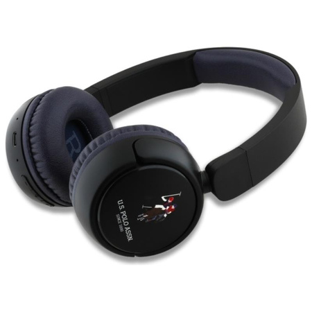 US Polo Assn DH Color Logo - Bezprzewodowe słuchawki nauszne Bluetooth V5.3 (granatowy) (USHPV6PCOV)