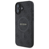 Guess 4G Ring Classic Logo MagSafe - Etui iPhone 16 (czarny) (GUHMP16SG4GFRK)