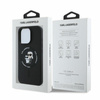 Karl Lagerfeld Silicone Karl & Choupette Ring MagSafe - Etui iPhone 16 Pro (czarny) (KLHMP16LSCMKCRHK)