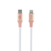 Guess Ebossed Logo - Kabel USB-C do Lightning certyfikat MFi 1.5m (różowy) (GUCLLALRGDP)