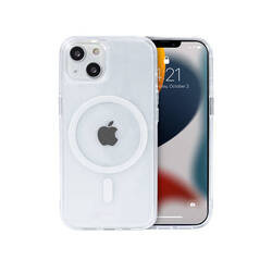 Crong Clear MAG Cover - Etui iPhone 13 mini MagSafe (przezroczysty) (CRG-CLRM-IP1354-TRS)