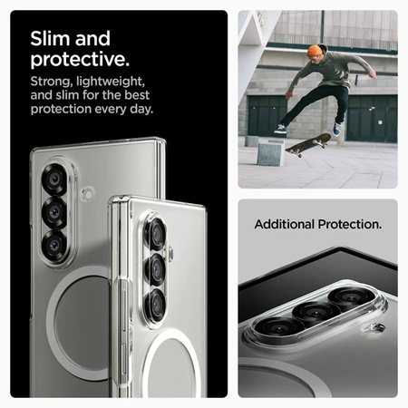 Spigen Airskin Mag MagSafe - Etui do Samsung Galaxy Z Fold 7 (Clear/White) (ACS09545)