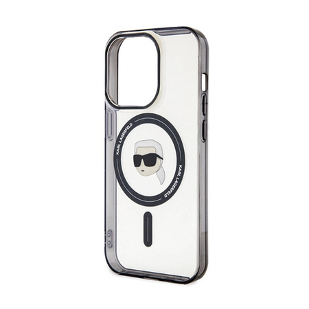 Karl Lagerfeld IML Karl Head MagSafe - Etui iPhone 15 Pro Max (przezroczysty) (KLHMP15XHKHNOTK)