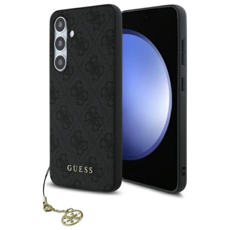 Guess 4G Charms Collection - Etui Samsung Galaxy S24 FE (szary) (GUHCS24FEGF4GGR)