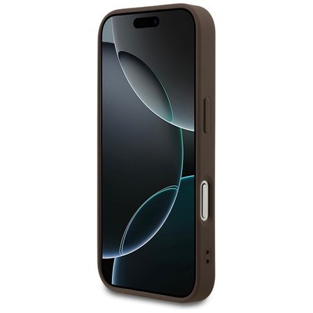 Guess 4G Small 4G and Classic MagSafe - Etui do iPhone 17 Pro (brązowy) (GUHMP17LP4SM4MW)