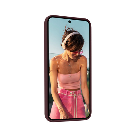Crong Color Cover - Etui Samsung Galaxy S23 FE (bordowy) (CRG-COLR-SGS23FE-PRP)