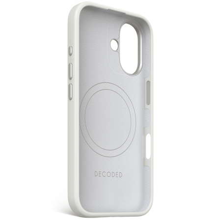 Decoded AntiMicrobial Silicone Backcover - silikonowa obudowa ochronna do iPhone 16 kompatybilna z MagSafe (stone gray) (D25IPO16BCS9SY)