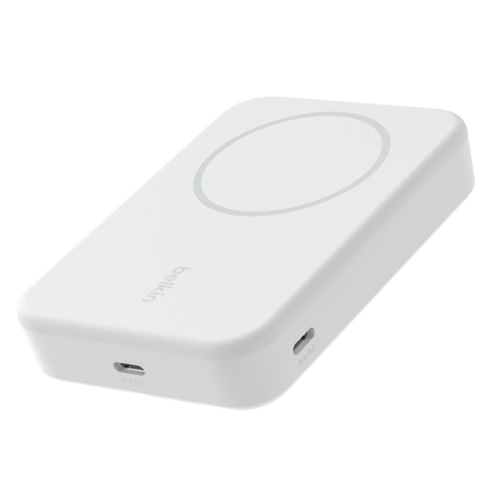 Belkin BoostCharge Pro Powerbank bezprzewodowy 10000 mah, 15w, Qi2, MagSafe, biały (BPD008BTWH)