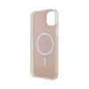 Guess IML Iridescent MagSafe - Etui iPhone 15 Plus (różowy) (GUHMP15MHITSP)