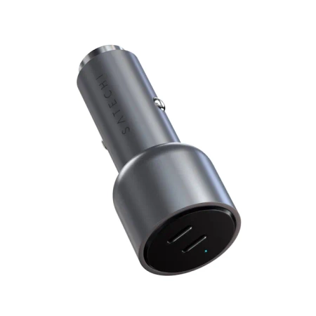 Satechi Dual - ładowarka samochodowa 40W 2x USB-C PD - czarny (ST-U2C40CCM)