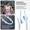 Spigen Universal Strap Set Crossbody & Wrist - Pasek do telefonu na ramię + na nadgarstek (Mute Blue) (AFA08364)