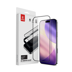 Crong 3D Armour Glass - Szkło hartowane iPhone 17 + ramka instalacyjna (CRG3DAGIP1763)
