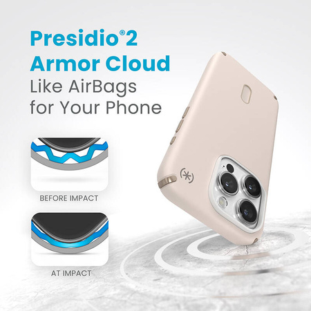 Speck Presidio2 Pro ClickLock & MagSafe - Etui iPhone 15 Pro (Bleached Bone / Heirloom Gold / Hazel Brown) (150446-3214)