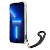 Guess Flower Cord - Etui ze smyczką iPhone 13 Pro (Blue) (GUHCP13LHFLSB)