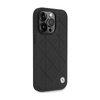 BMW Leather Quilted - Etui iPhone 14 Pro (czarny) (BMHCP14L22RQDK)