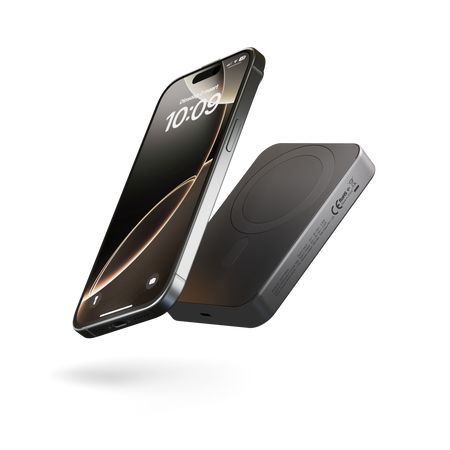 ZENS Slim Qi2 Aluminium Powerbank - magnetyczny powerbank 10000 mAh kompatybilny z MagSafe i Qi2 (black) (ZEPP10B/00)