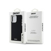 DKNY Liquid Silicone Small Metal Logo MagSafe - Etui iPhone 15 Pro Max (czarny) (DKHMP15XSMCHLK)
