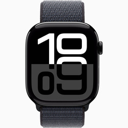 Apple Watch Series 10 GPS 46mm Koperta z aluminium w kolorze onyksu, opaska sportowa w kolorze atramentowym (MWWR3ET/A)