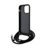 Karl Lagerfeld Crossbody Saffiano Metal Pin Karl & Choupette - Etui iPhone 14 Pro Max (czarny) (KLHCP14XSAKCPSK)